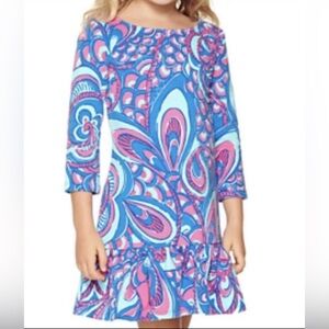 Lilly Pulitzer Kids Dress in Pink and Blue
